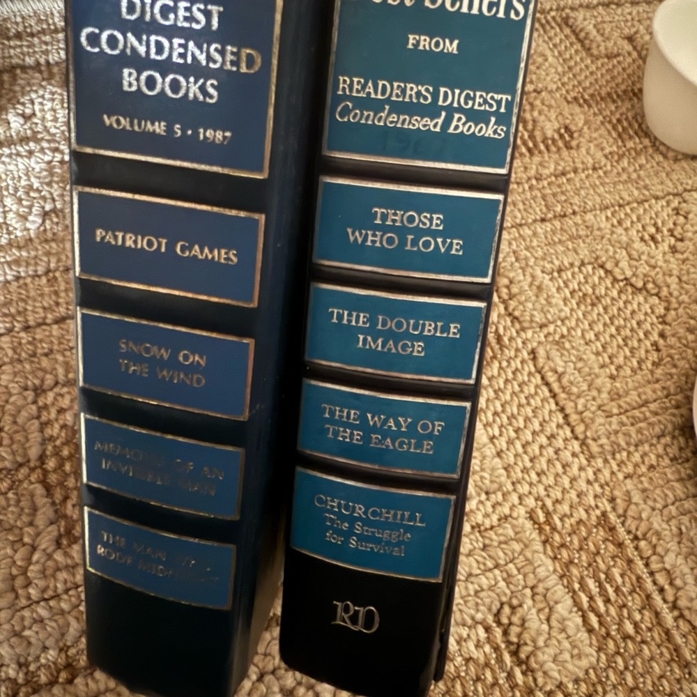 Set Of Two Vintage Readers Digest Books, Mid-Century Short Stories Novels